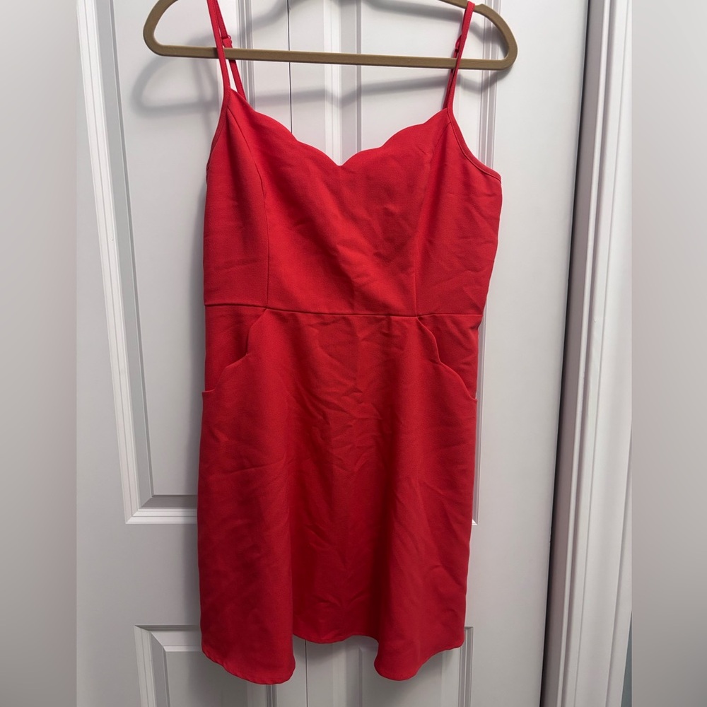 Market & Spruce Crissie Scalloped Mini Dress